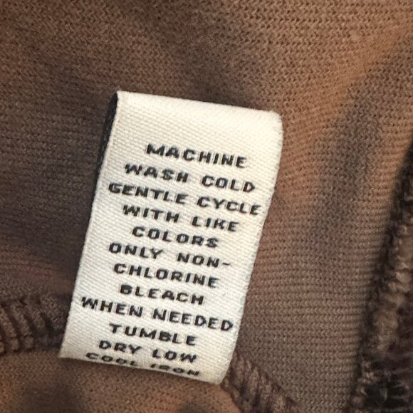 NWT! Style & Co Sport Womens Chocolate Brown Floral Full Zip Velour Jacket Small - Picture 10 of 13